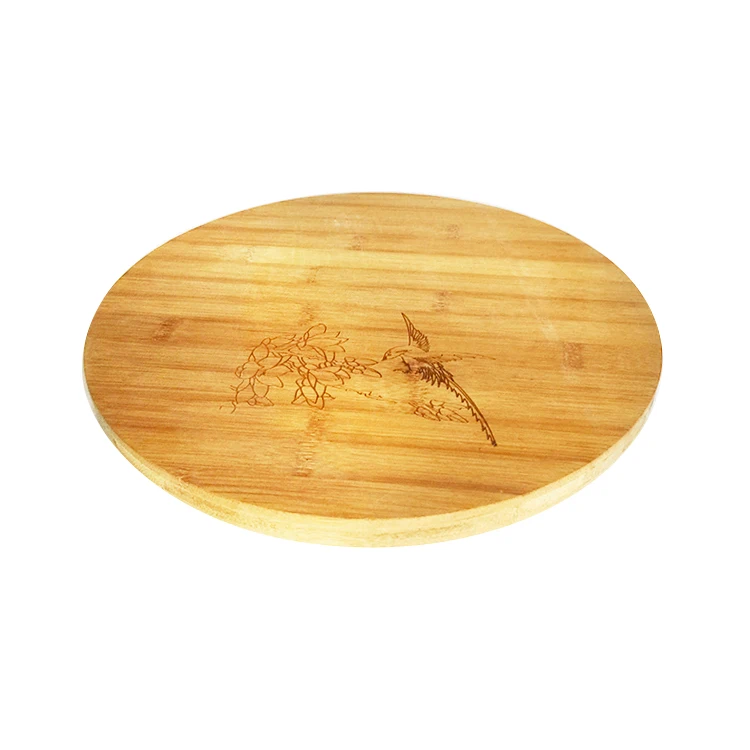 Factory Outlet High Quality Round Cutting Board With Engraved Logo