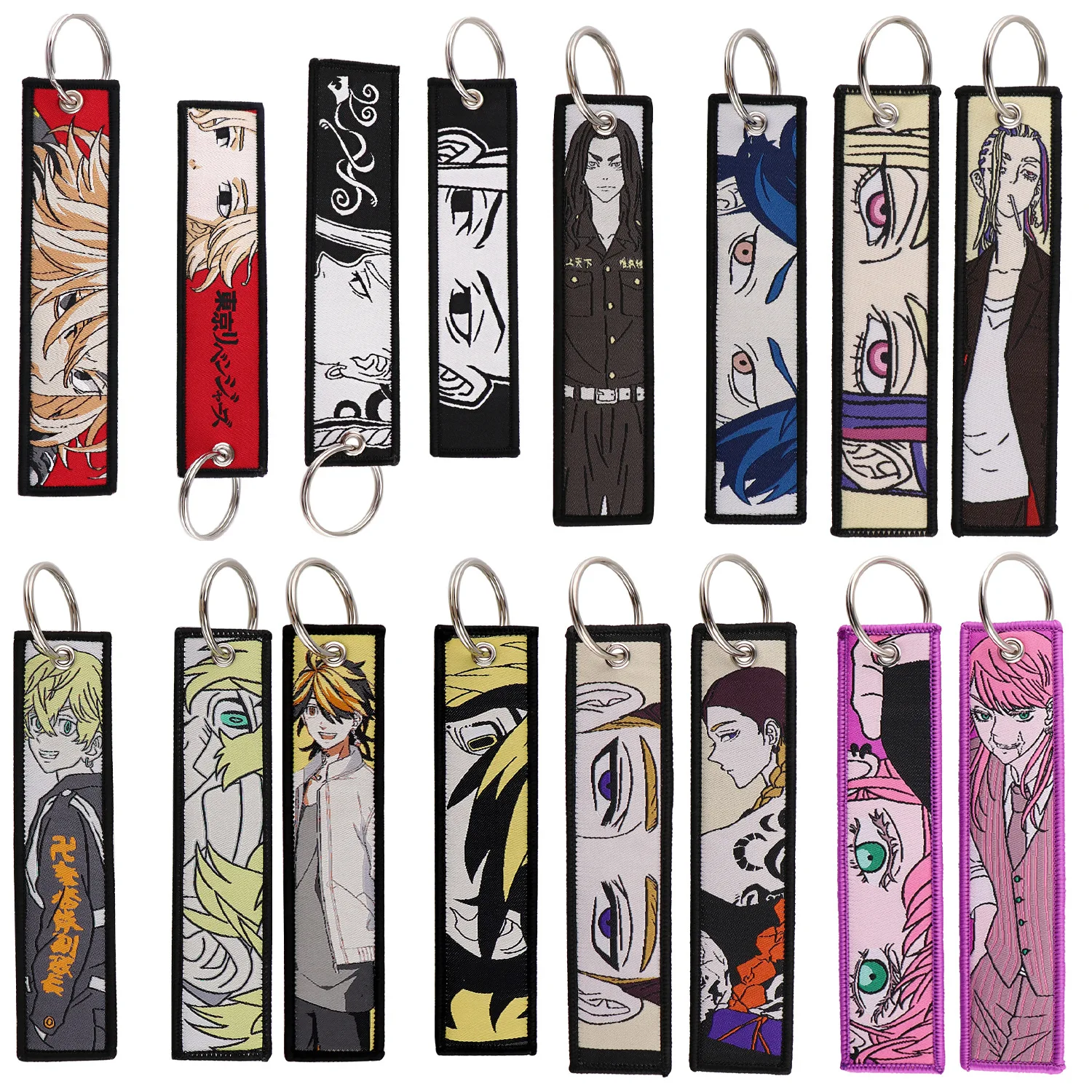 Lanyards Promotional Gift Cool Cartoon Tokyo Revengers Woven Keychain Anime Car Key Pendant Bag Decoration Lanyard Key Chains