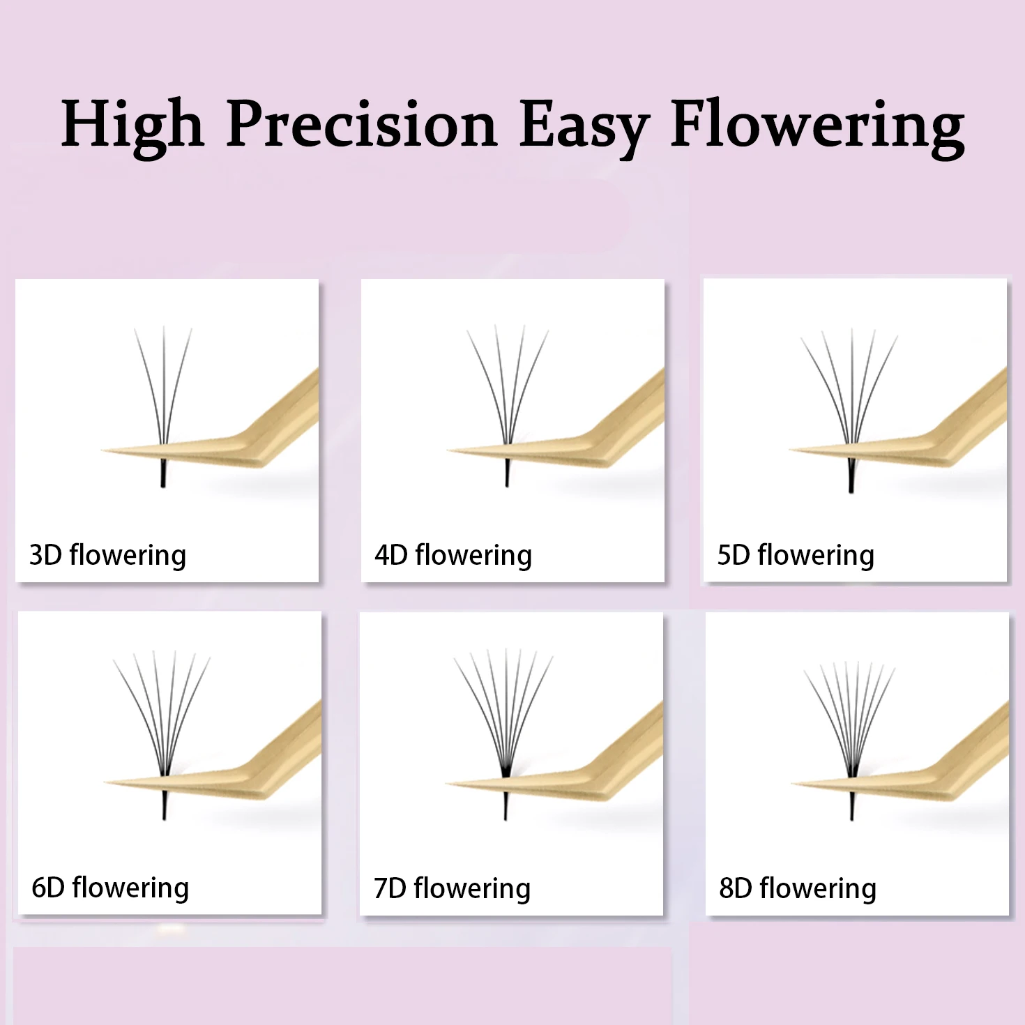 Custom Pink Rose Gold Eye Lash Extension Applicator Tweezers Straight Pointed Volume Eyelash Tweezer Set Private Label