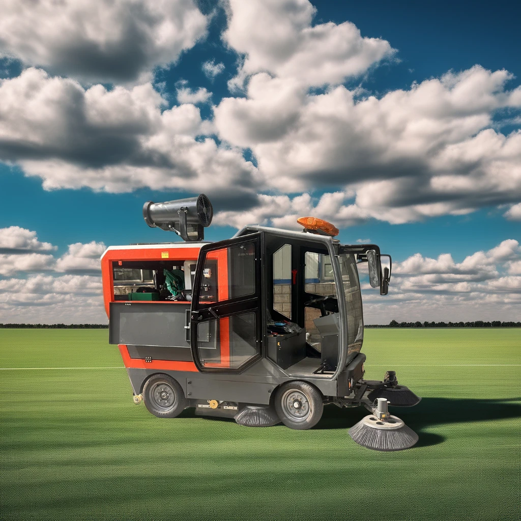 Automatic Four-Wheel Road Cleaning Machine New Vacuum Street Sweeper Truck Motor Pump Plastic Closed Road Sweeper Car