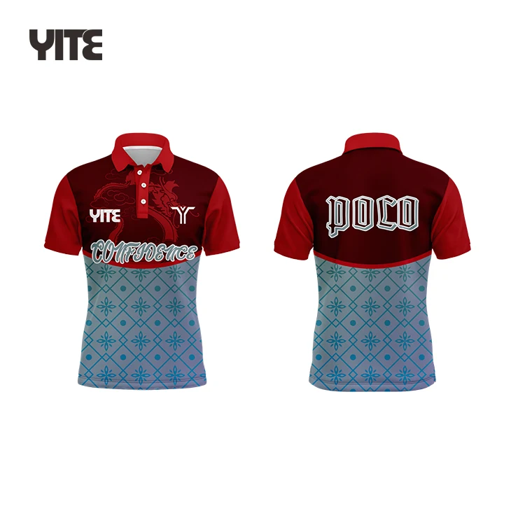 New Arrivals Sublimation dart shirts design dye sublimation polo darts shirts polo shirts custom dart