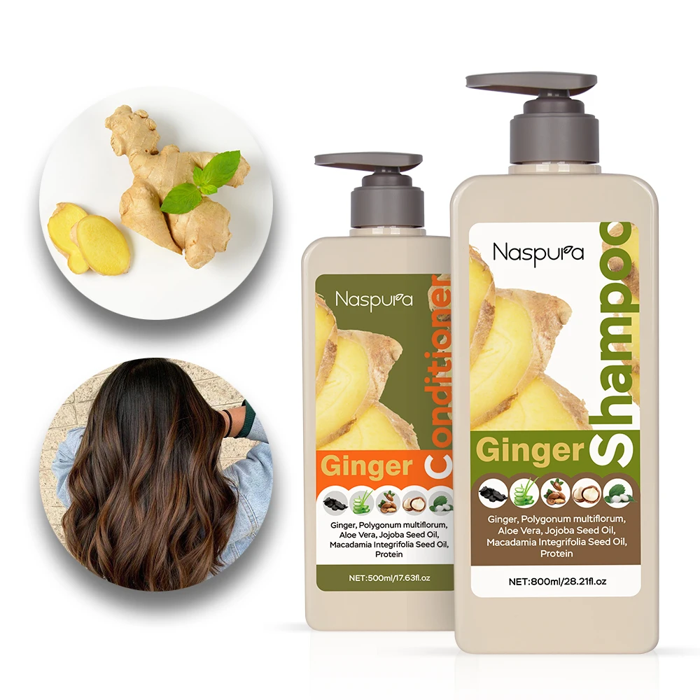 Naspura предотвращает выпадение волос, укрепляющий растительный экстракт, не раздражает, против выпадения волос, имбирный шампунь для мужчин и женщин