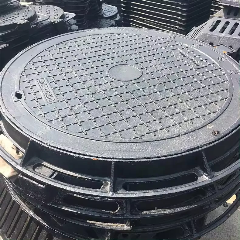 EN124 Anti-lost Dci Manhole Cover 24 Inch Trench Drain Ductile Cast Iron Manhole Cover