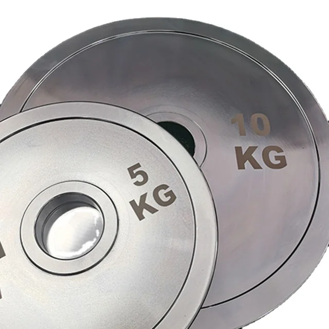 Gym Weight Lifting Workout Pure Steel Plating Powerlifting Weight Steel Plates 0.25 25 155Kg Electroplated Steel Barbell Plate