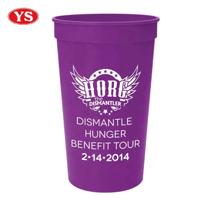 promotional orange plastic cup 650ml