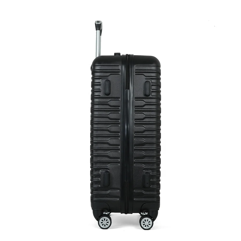 Luggage ABS Trolley Suitcase Set 3pcs color Customize Hard Case Travelling black Luggage Sets