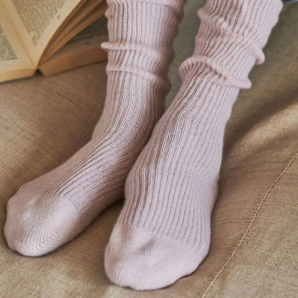 Women Men Winter Knit Cashmere Socks Women Multi Designed Solid Color Casual Custom Socks OEM