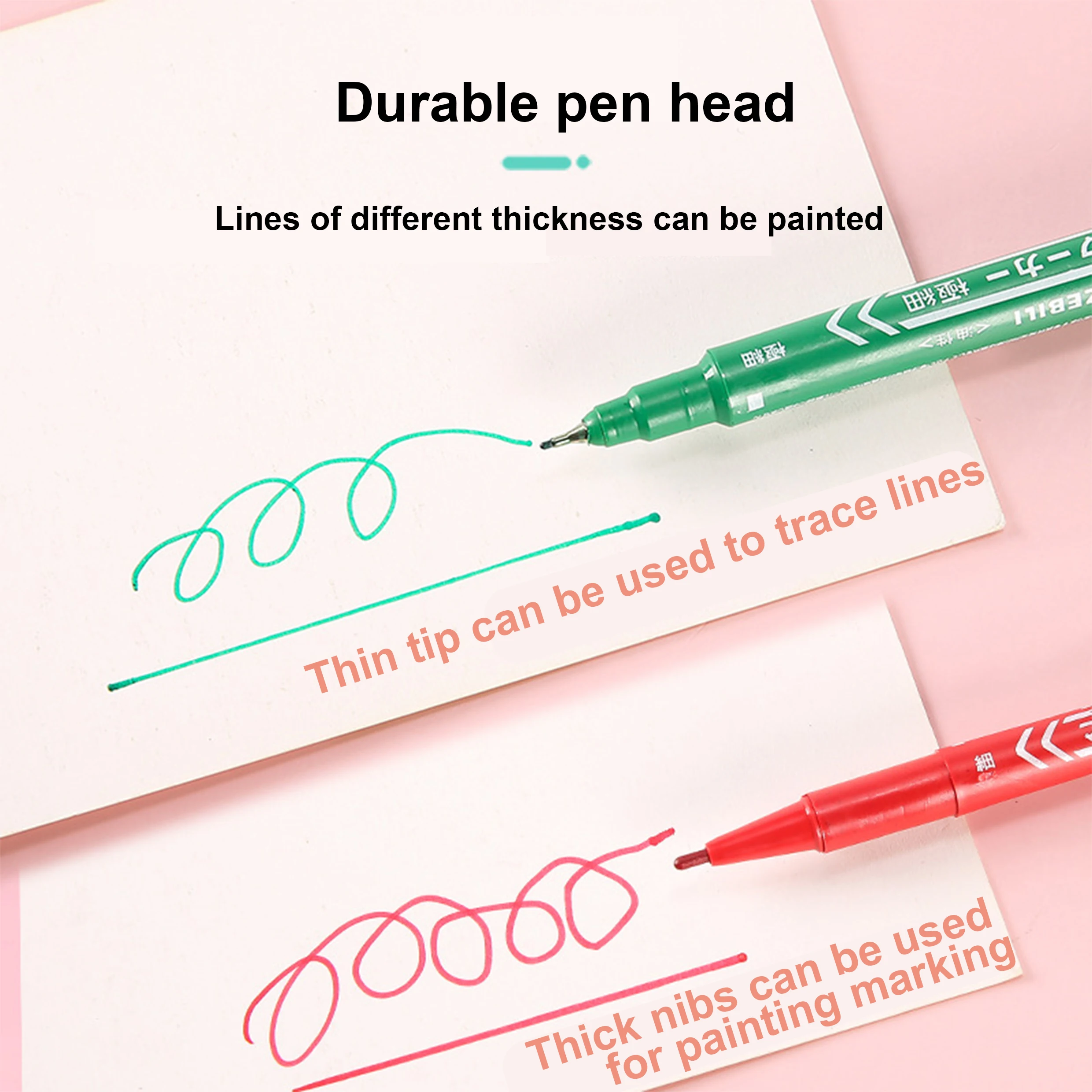 china stationery items dual tip multicolor waterproof permanent paint marker fine tip permanent marker with fiber tip oil