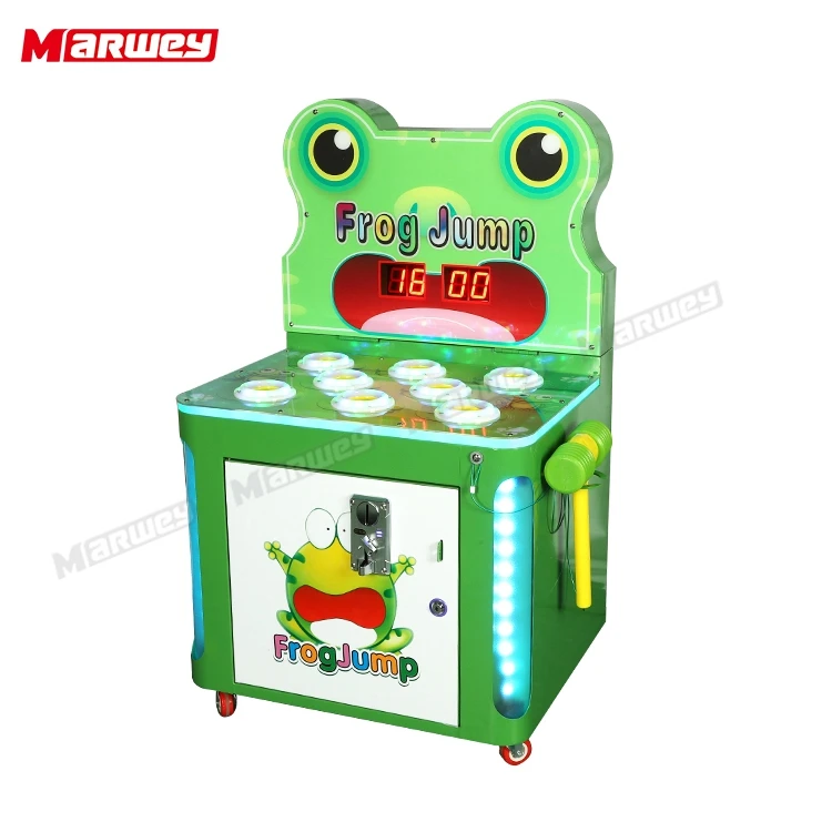 Hot Sale Coin Operated Beat Frog Hammer Game Machine Indoor Sports Kids Whack a Mole Hit Frog Arcade Games Machine