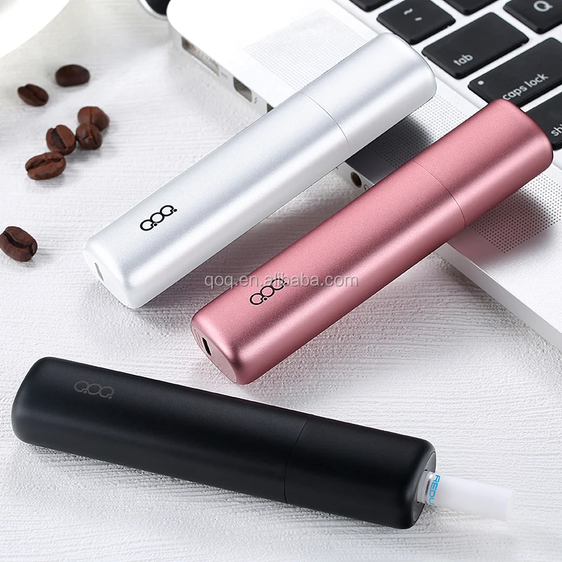 2021 Popular Heat Not Burn E-Cigarette Heating Device Auto-Clean KC Battery QOQ Smart Sword