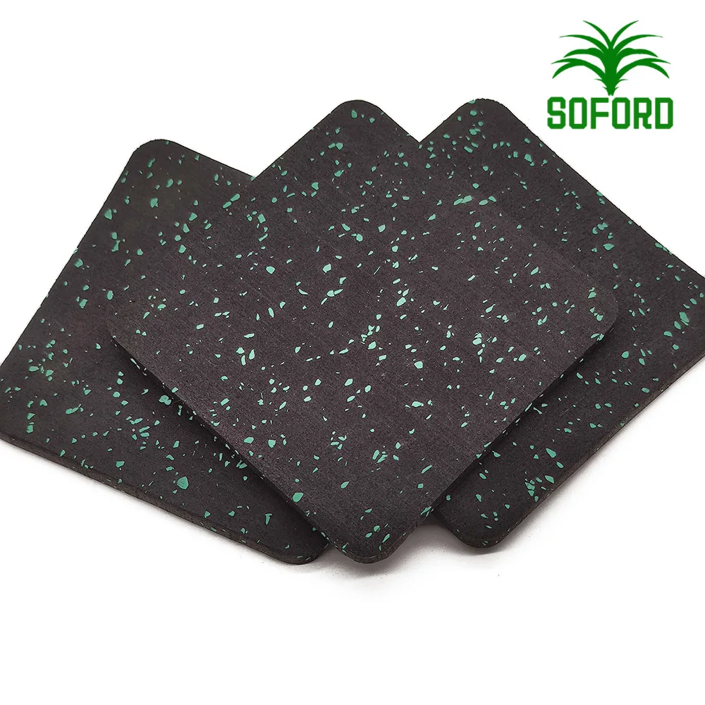 Cheap Fireproof Shockproof Gym Mats Rubber Protective Flooring  Industrial Rubber Flooring