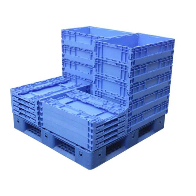 Different Size Solid Plastic Foldable collapsible Crate