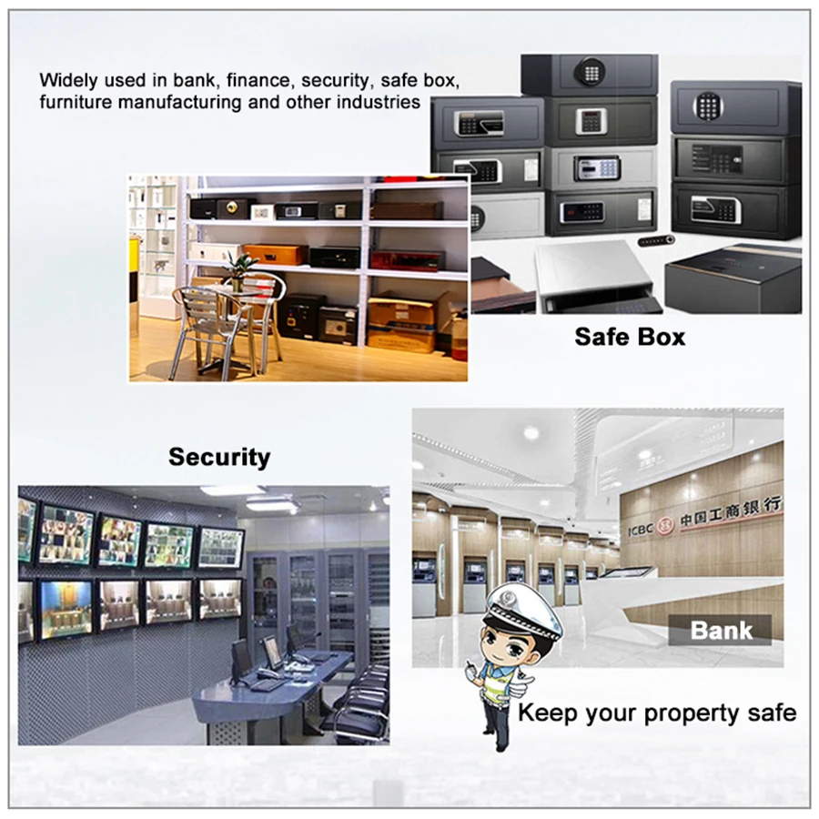 Electronic Digital Lock Keypad Security Hotel Room Password Smart Locker Safe Box Lock with Intelligent Chip