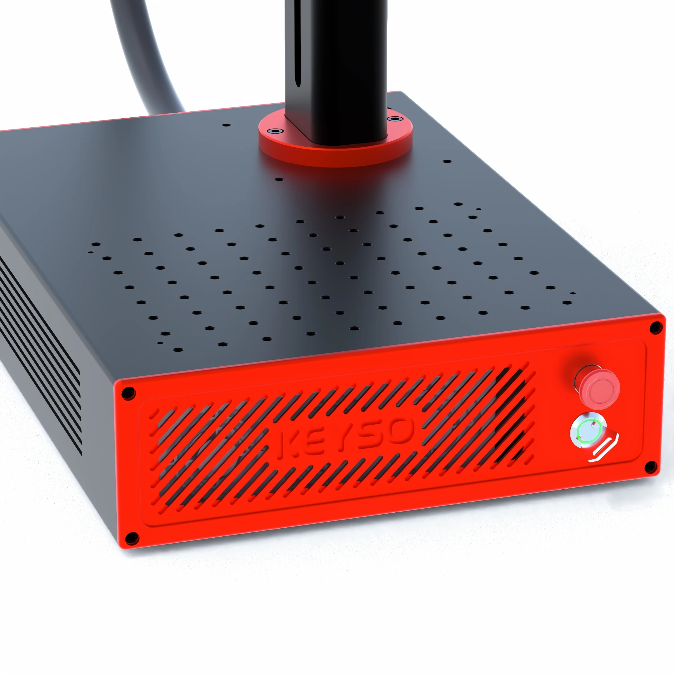 Keyso K30 MOPA 30W Mini Mopa Laser Marking Machine  Lightburn Compatible Color Laser Marking Machine Aluminum