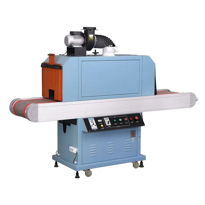 High Intensity LED UV Curing Oven for packages Different Applications Semi Automatic Plane Surface UV Drying Machinery