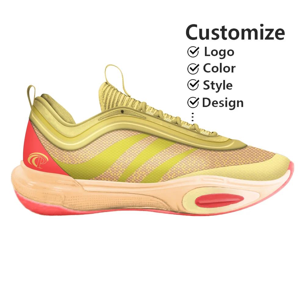 Manufacturer American Comfortable Breathable Wear-Resistant Non Slip Shock Absorbing Basketball Shoes For Men