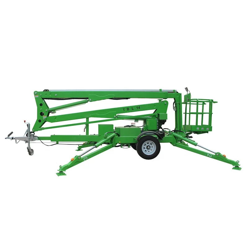 10~16m Towable Articulating Boom Lift Man Lift Aerial Work Platform