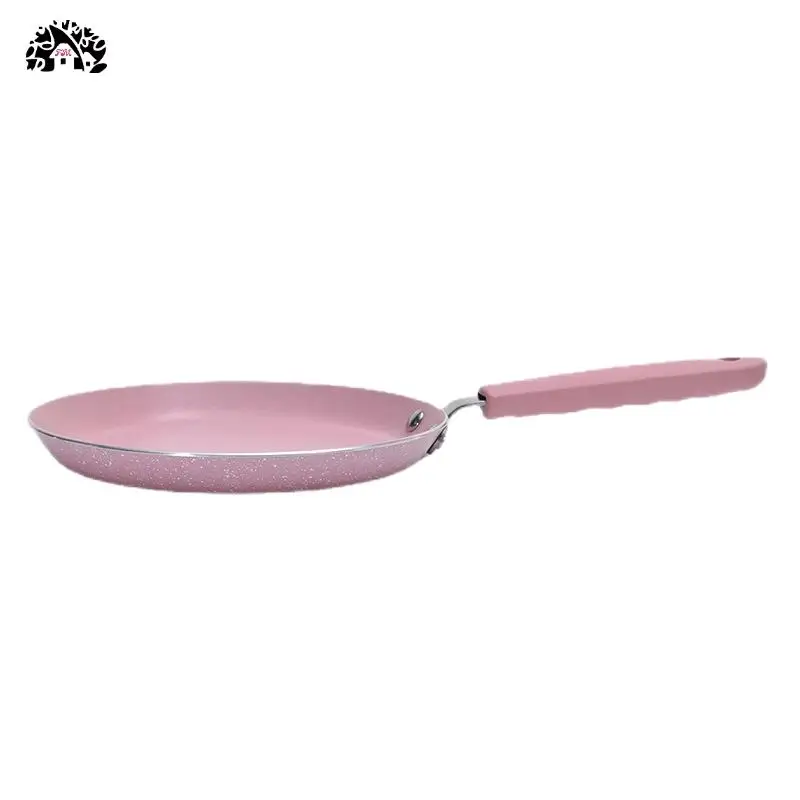 wholesale price 6 8 10 Inch Non-stick pink color pan Aluminium Shallow frying pan Kitchen utensils induction bottom crepe pan