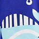 Kids Blue Whale Swim Shark Cartoon Printing Microfiber Hooded Poncho Beach Towel For Baby