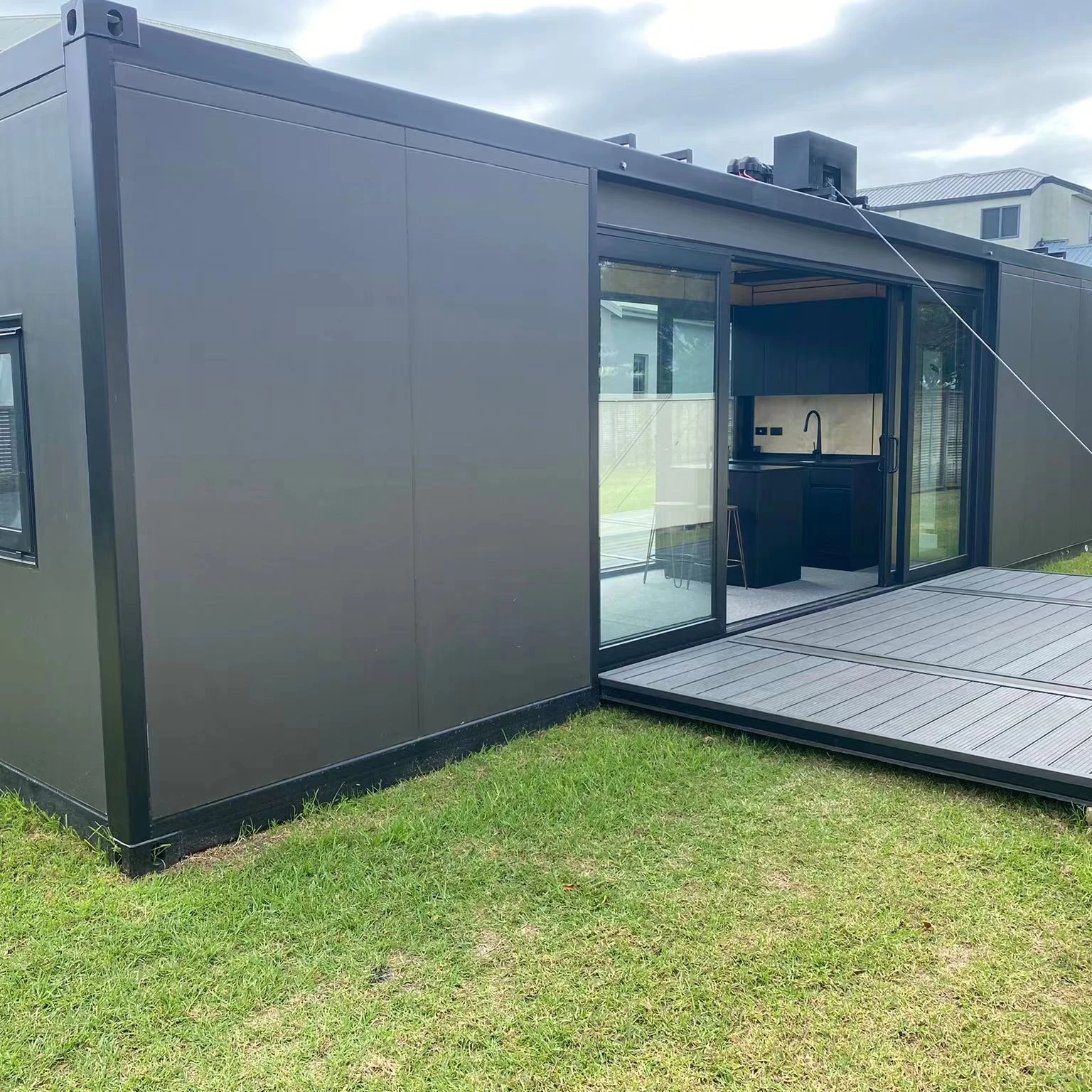 Platinum Modern Design Luxury Steel Prefab Tiny House Modular Prefab Glass House