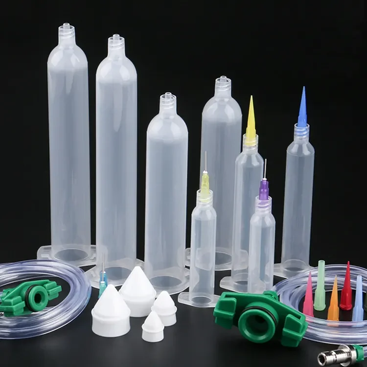 Japanese Style 70cc Plastic Glue Dispenser Syringe Pneumatic Dispensing Syringe Barrel with Luer Lock