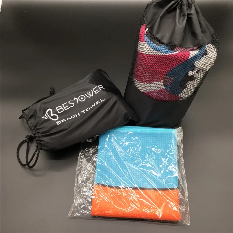 Wholesale Quick dry 30*100 cm Logo Custom Microfiber Printed Sport Towel
