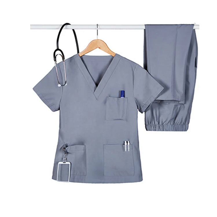 Fashionable Hospital Uniformes Medico Spandex Stretch Breathable Suits Women Scrub Sets Jogger Medical Nursing Scrubs Uniforms