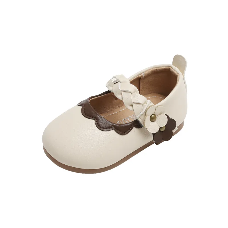 vintage indoor floor anti slip girl toddler shoes Retro kids toddlers shoes