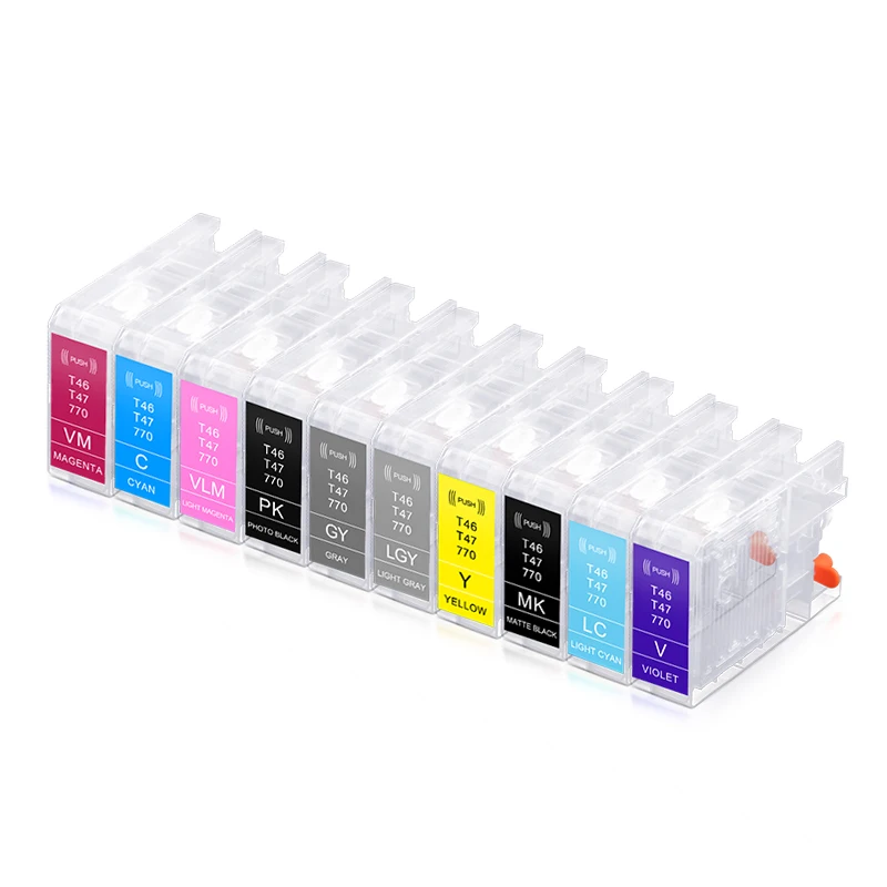 Ocbestjet P700 P900 Refillable Ink Cartridge For Epson SC-P700 P900 P708 P908 Printers