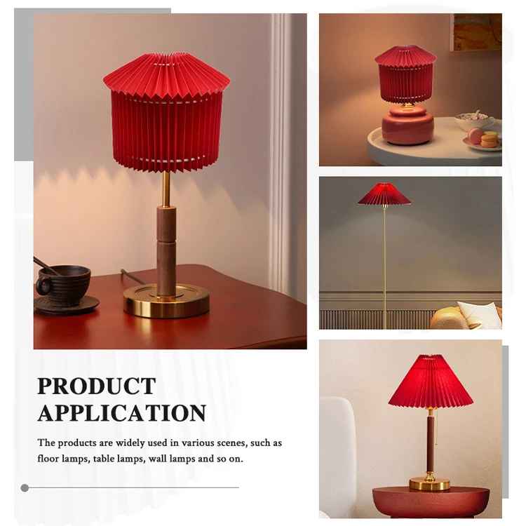 Hot Sale Shade Lamp Fabric Frame Wire Ring Kit DIY Light Material Pleated Lampshade for Table Floor and Pendant Lamp