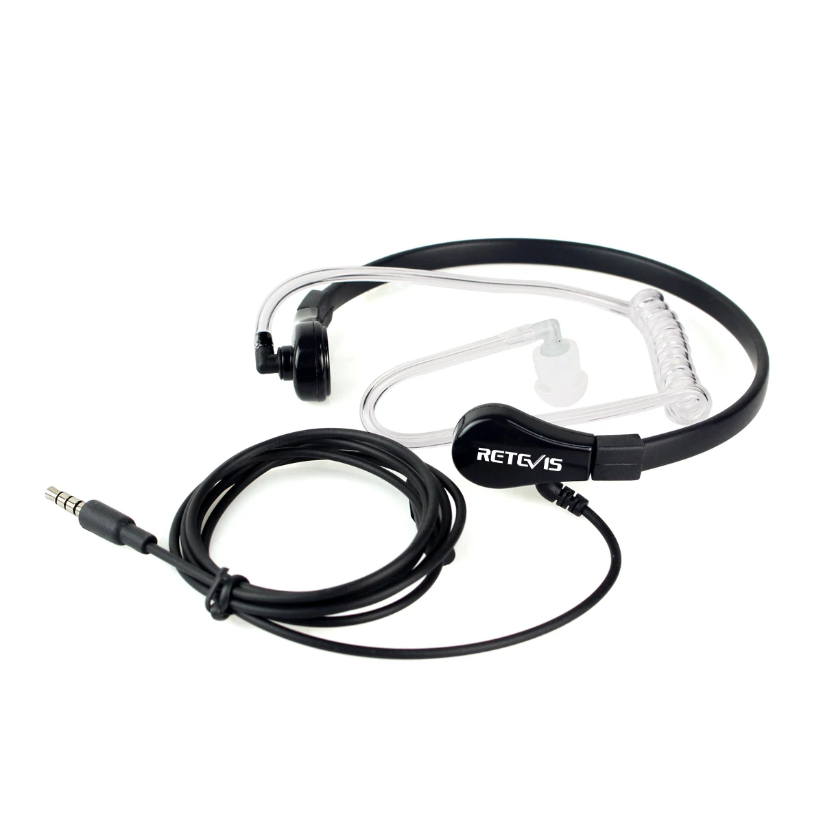 1 Pin 3.5mm Throat MIC Earpiece Covert Air Tube Earpiece For Phones