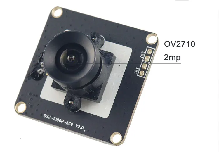 OV2710 Camera Module USB Fisheye Lens 2mp Camera Module 32x32mm PCB Board MJPEG
