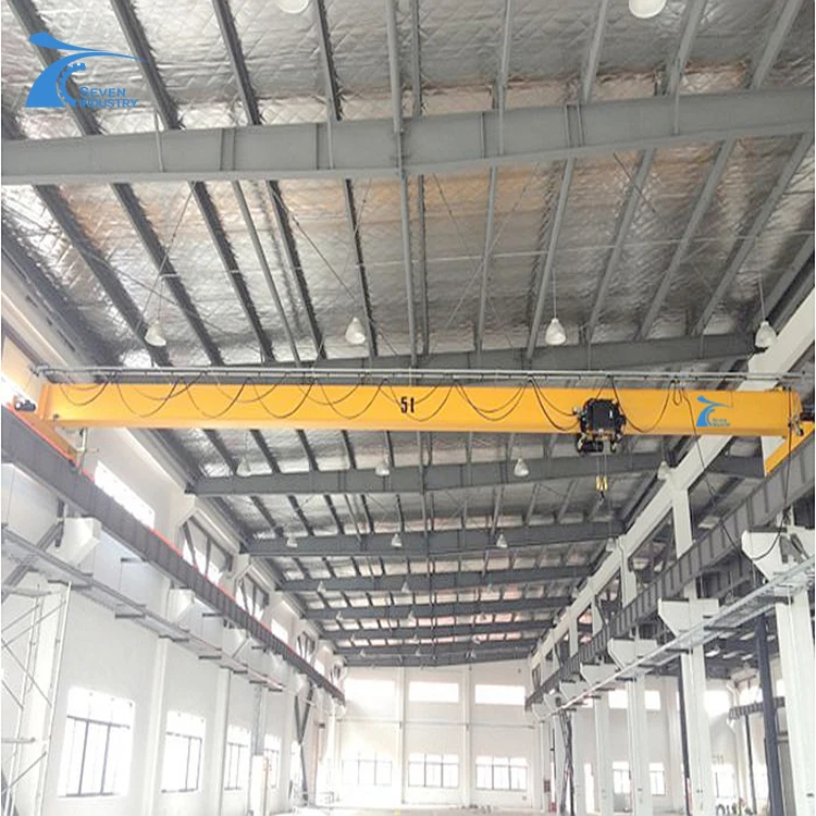 narrow space aisle low height mini single girder remote control overhead crane bridge crane for sale