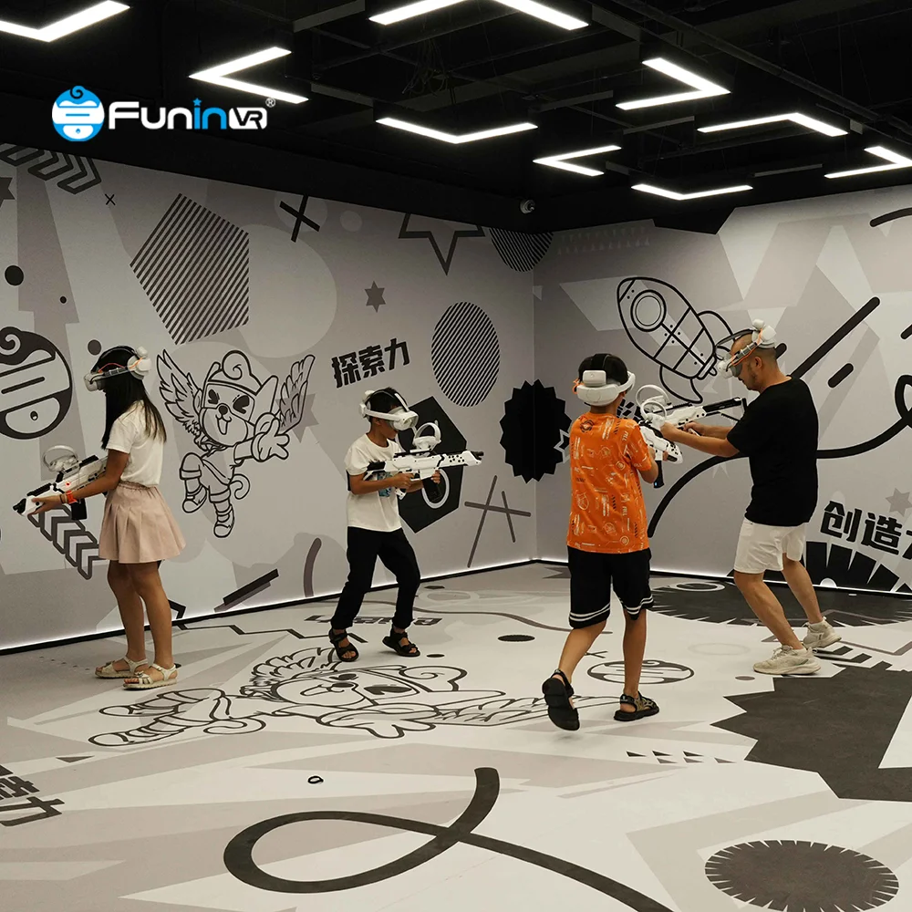 VR Arena Оффлайн Виртуальная реальность Интерактивная стрельба из оружия игры Аркада Vr Арена многопользовательская