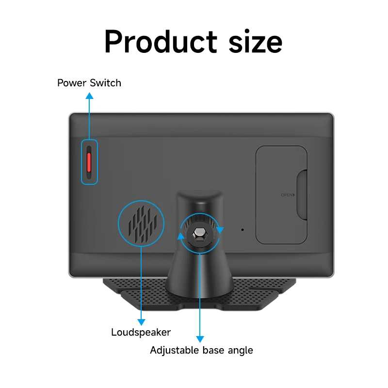 Maustor Universal 9 inch CarPlay Screen for Car Compatible with Wireless CarPlay & Android IPS Touch Screen Car Mp5 Player