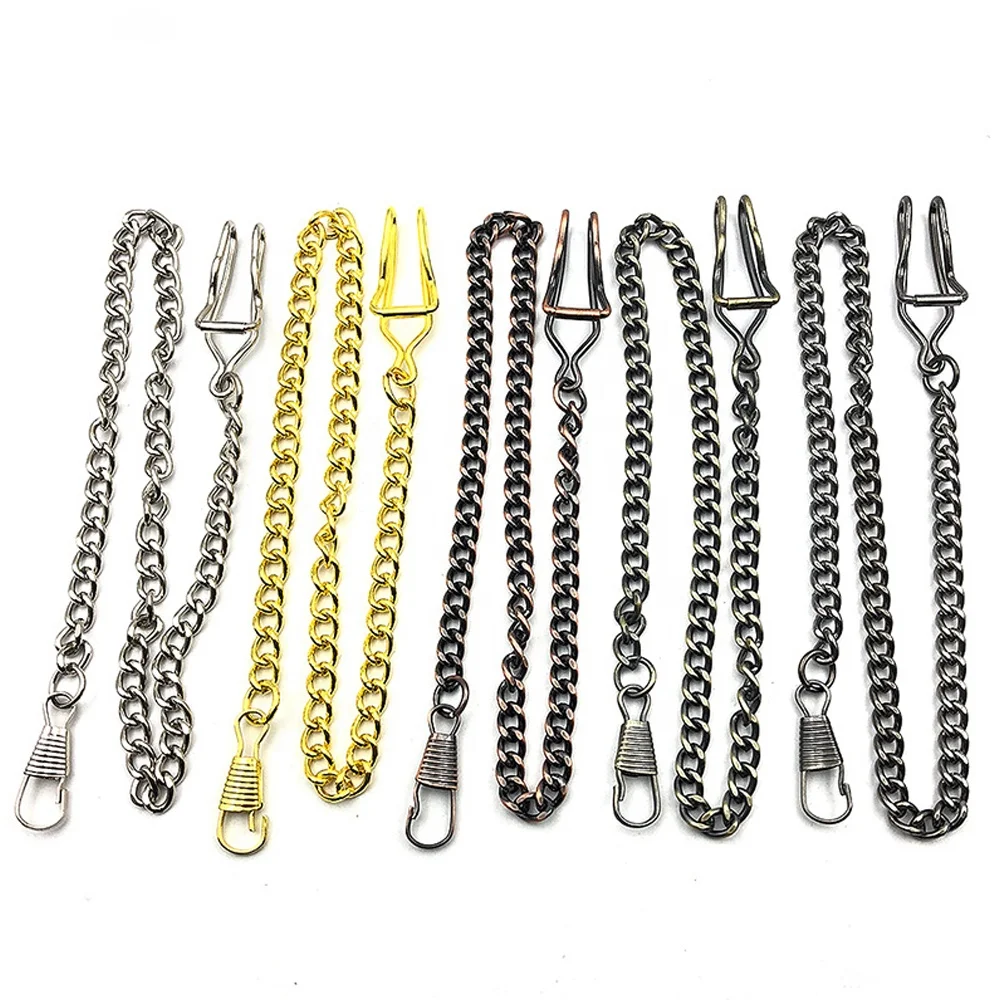 Wholesale Custom Pocket Watch Accessory Necklace Snake Chain Brass Iron Aluminum Stainless Steel Necklace