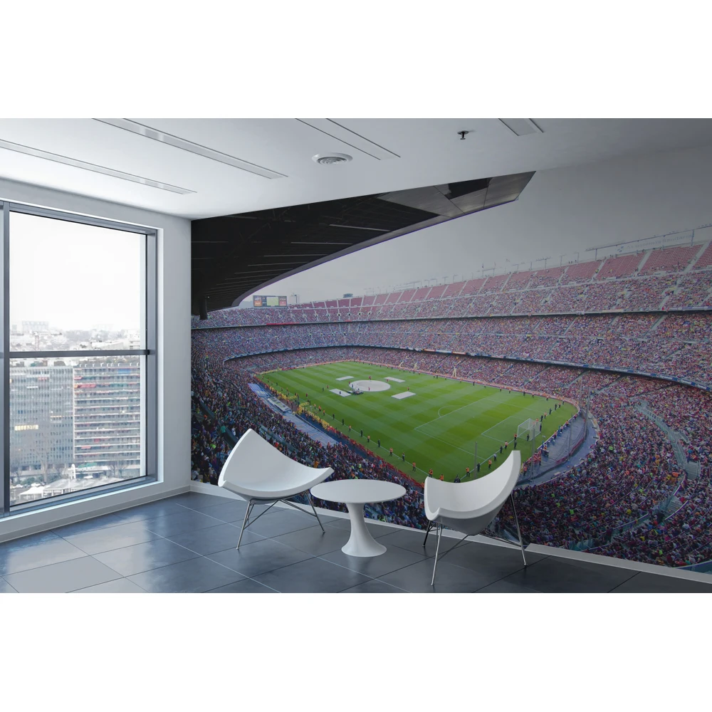 Custom Size Football Match Photo Wallpaper Football Club Stadium Gym Industrial Decoration Mural Wallpaper Papel De Parede 3d