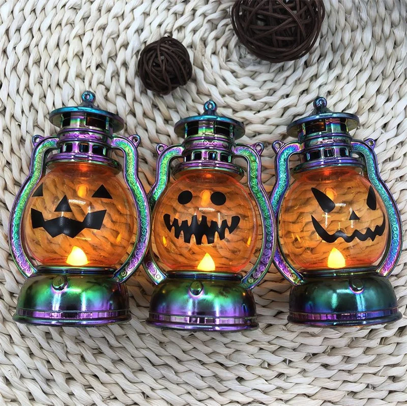 Personalized Cute Portable Halloween Pumpkin Lantern For Child Halloween Decorations Light Supply