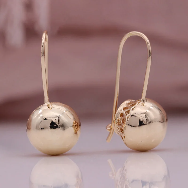 2023 Women Ball Brass Zircon 18k Gold Plated Earrings Woman Charming Hoop Earrings
