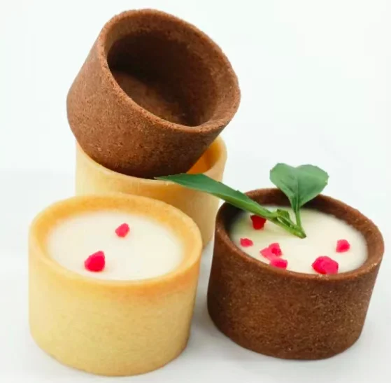 Деликатная круглая бамбуковая угольная оболочка для торта 3,5 см, яичный пирог, гостиничный десерт