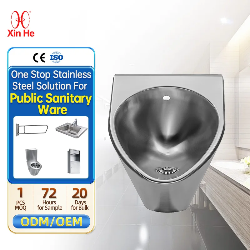 Wholesale European Male Public Waterless Stainless Steel Urinal Bowl Price With Handle