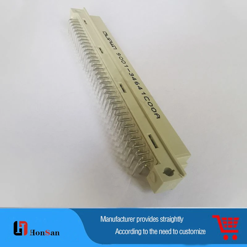 Smart Vertical Pcb 2 Rows 64 Pin Din41612 Connector With Board Lock
