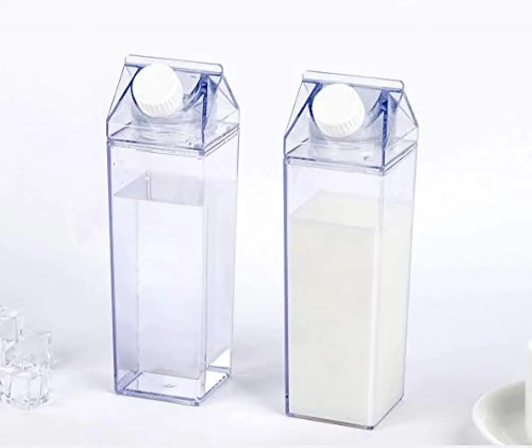 milk water bottles 500ml 1000ml transparent plastic milk container bottle for milk or juice