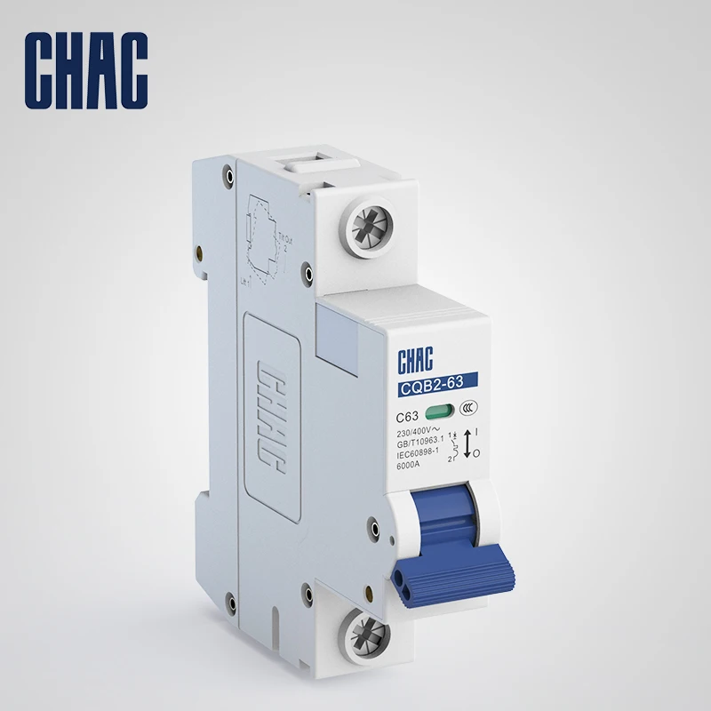 ZHEJIANG voltage protector 230V/400V manufacturer Miniature circuit breaker with overload protection fireproof material