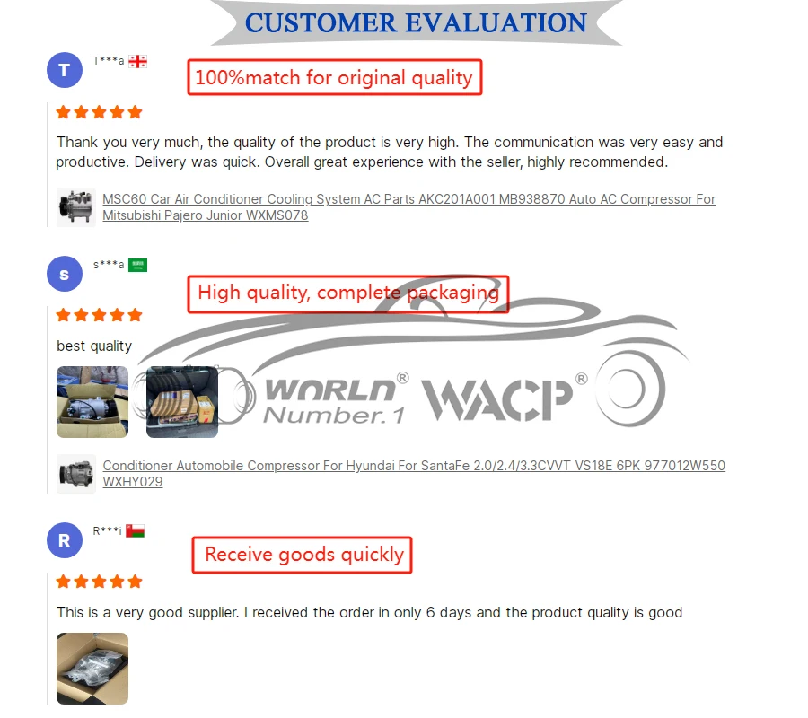 OEM 4472208180 8D0260805B 8D0260805J Car Air Conditioner Compressor 12V 7SBU16C For VW Passat For Audi A6 1992-2008 WXVW002