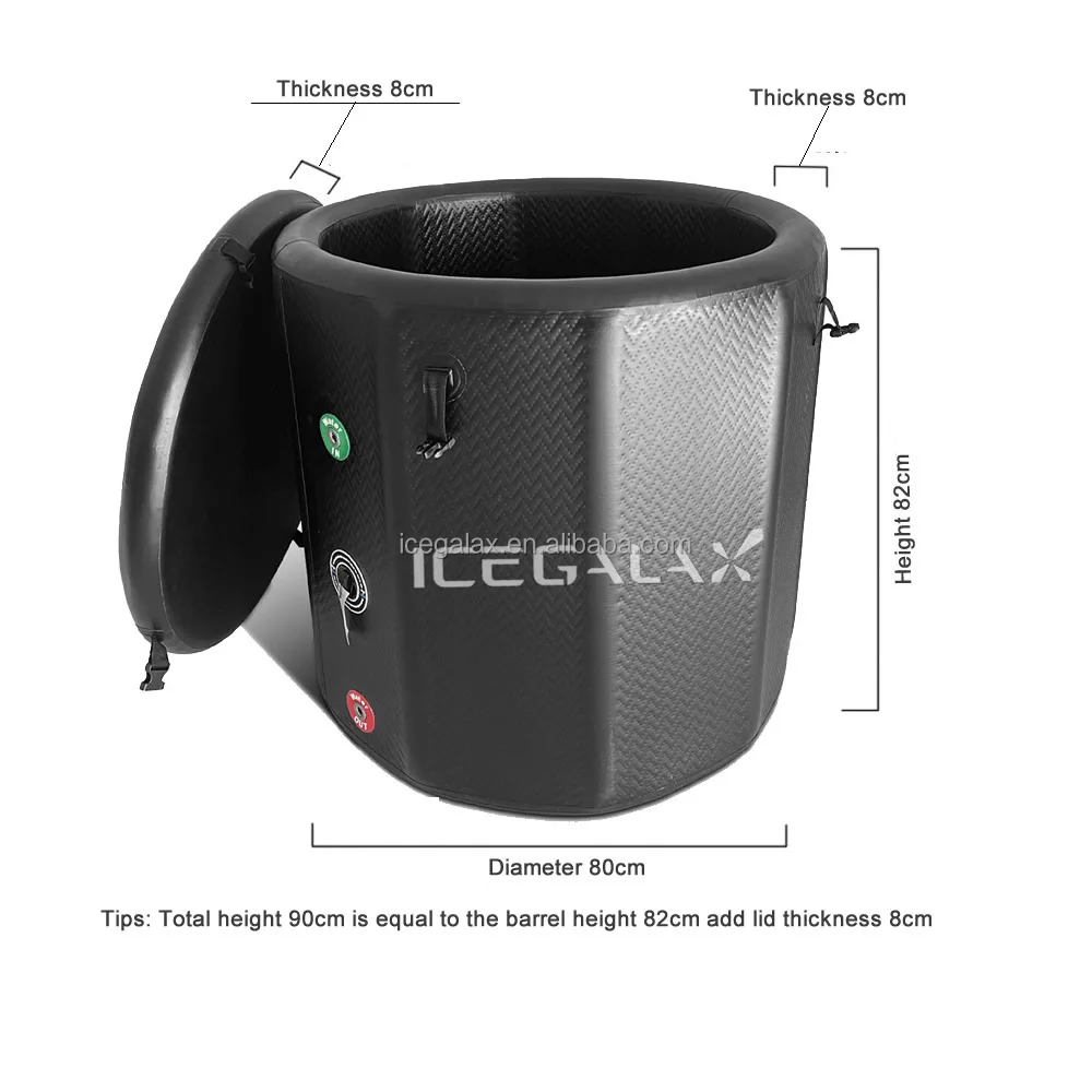 ICEGALAX надувная ванна льда охладитель воды ПВХ холодный погружной ванны портативный восстановление