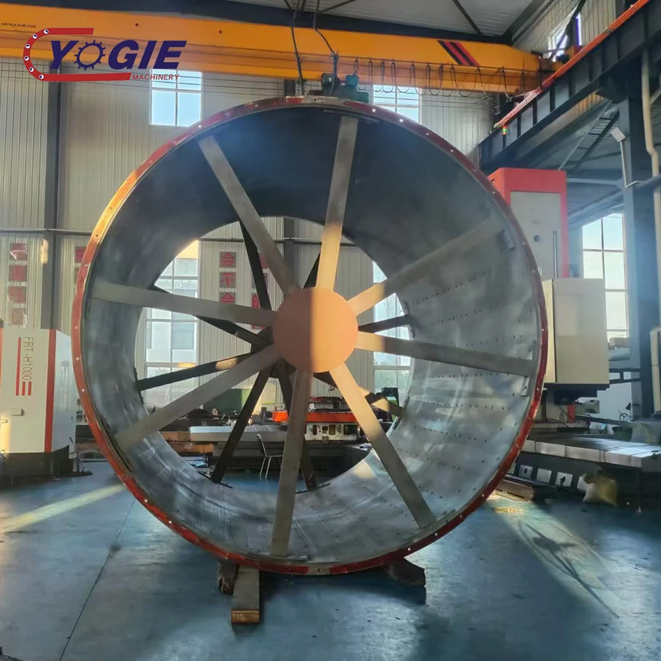 Yogie kiln parts cement plant welded rotary kiln shell dryer drun shell