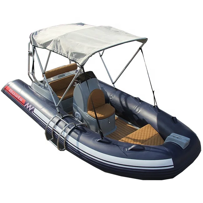 High Speed 13ft Rib390 Orca Hypalon/PVC Semi-Rigid Fiberglass RIB Inflatable Boats
