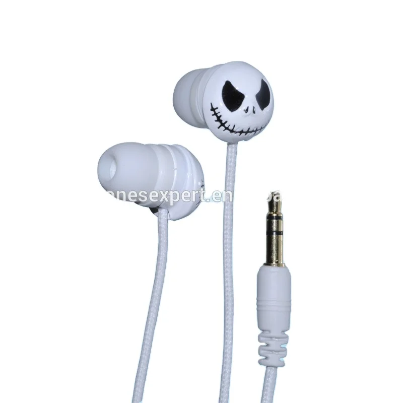 Skull Cartoon earbuds funny earphones