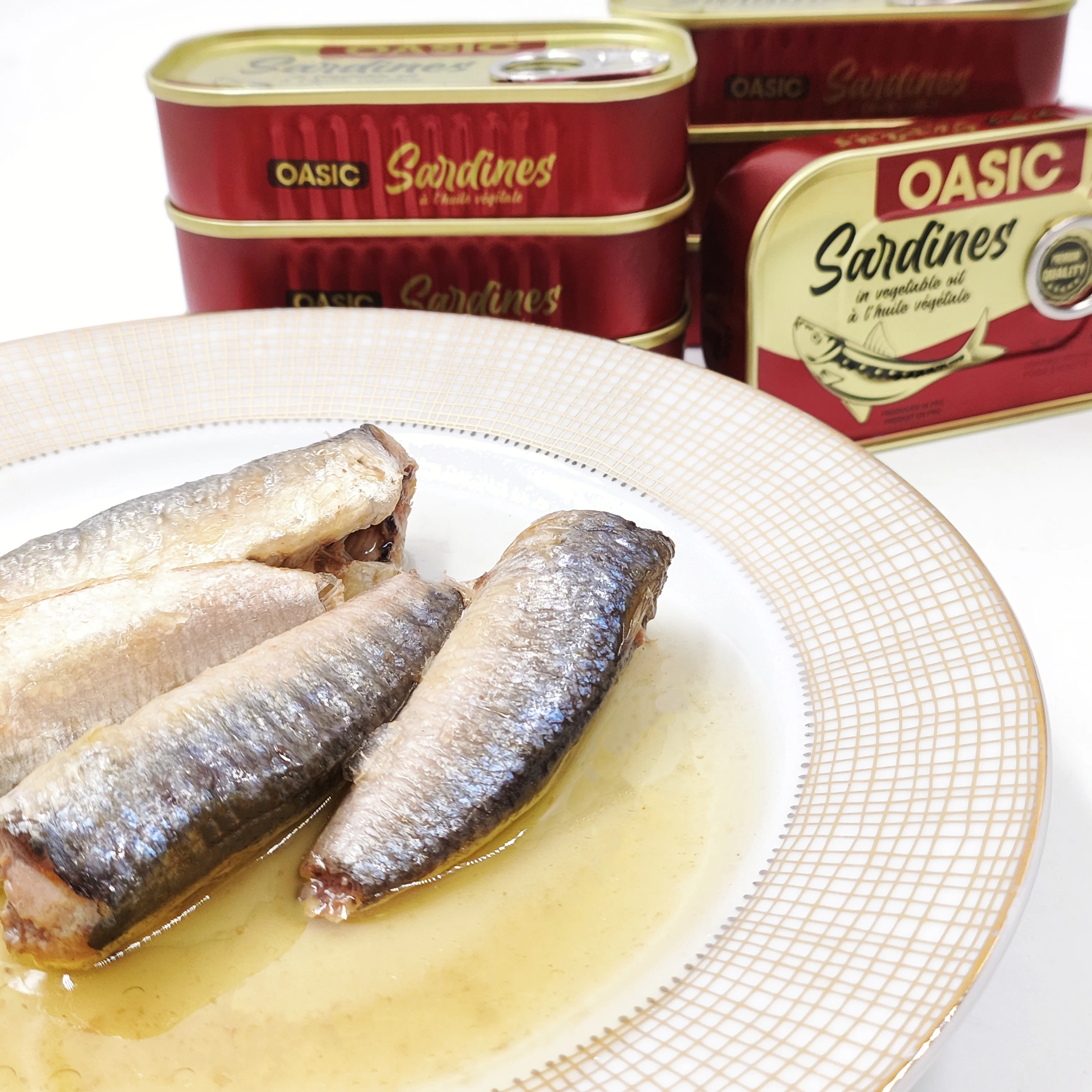 Canned Food Canned Fish Canned Sardine in Vegetable Oil 125G With Chili